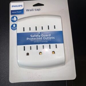 Phillips Home Power Wall Tap Plug Bank Sealed/Unopened 3825‎